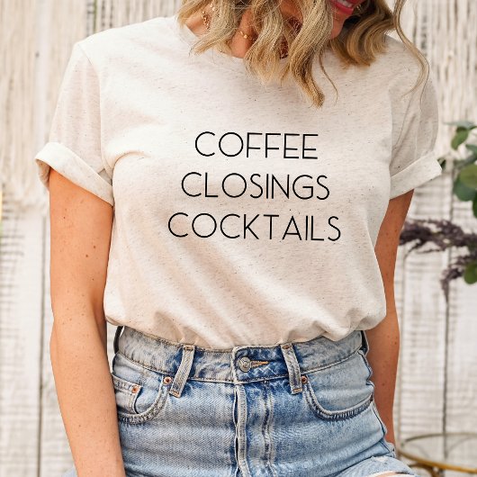 Café Fermeture Cocktails T-Shirt