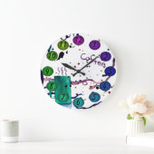 Café Floating 3D couleurs Design Horloge murale 30 (Maison)