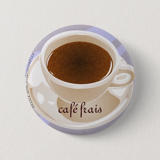 Café frais ronde button 5,7 cm (Voorkant)