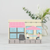 Café Français Paris Invitations de fête d'annivers (Debout devant)