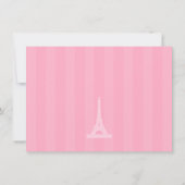 Café Français Paris Invitations de fête d'annivers (Dos)