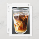 café glacé - carte postale (Devant / Derrière)
