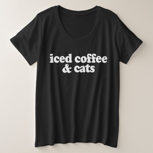 Café glacé et chats (Design devant)