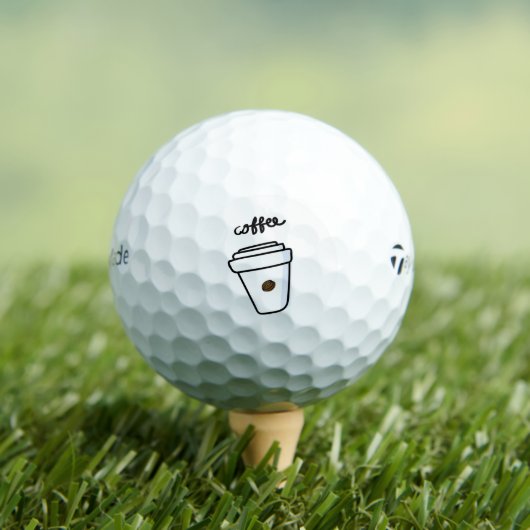 Café & golf Taylormade 3 balles de golf pack (T-shirt Insitu)