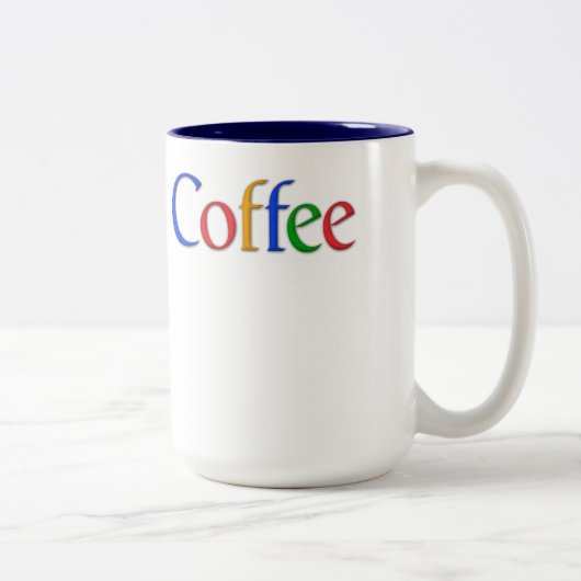 café "google" mug (Droit)
