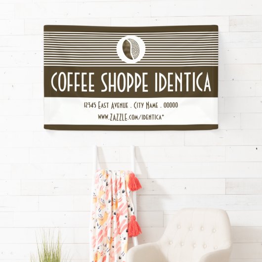 café haricots bannière (En situation)