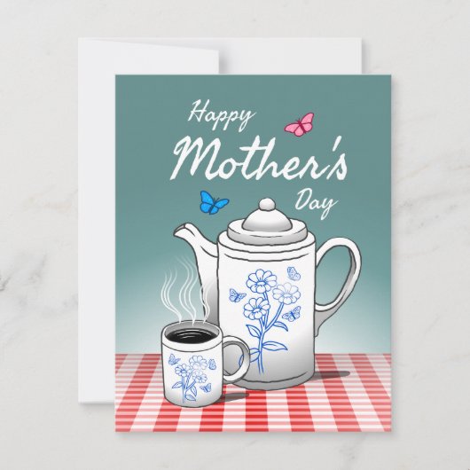 Café Heure des mères Carte de jour férié (Devant)