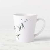 Café hirondelle Latte Mug 12 oz (Droite)