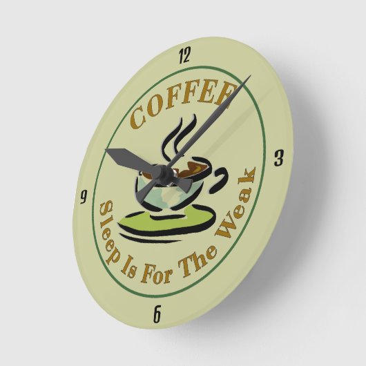 Café, horloge murale (Angle)