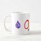 Café, HUILES, RÉPÉTITION ! Tasse (Gauche)