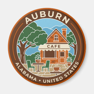 Café in Auburn Alabama Magneet