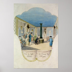 Cafe in de kelder van het Palais-Royal Poster