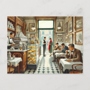 Café in de Mok van Rome Briefkaart
