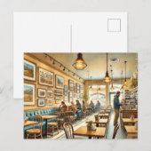 Café in Denver, Colorado Briefkaart (Voorkant / Achterkant)