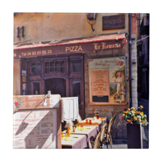 café in Frankrijk Tegeltje