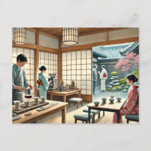 Café in Kyoto Briefkaart