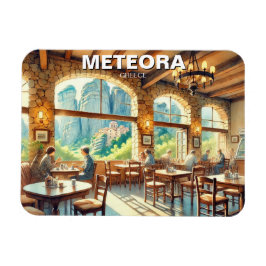 Café in Meteora Griekenland Reislandschap Magneet