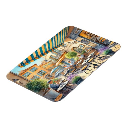 Café in Nice Frankrijk Mok Magneet (Linkerzijde)