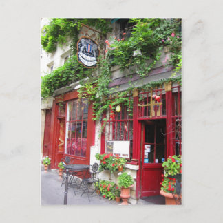 Cafe in Parijs Briefkaart