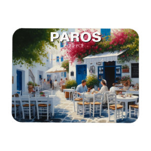 Café in Paros Griekenland Reizen Magneet