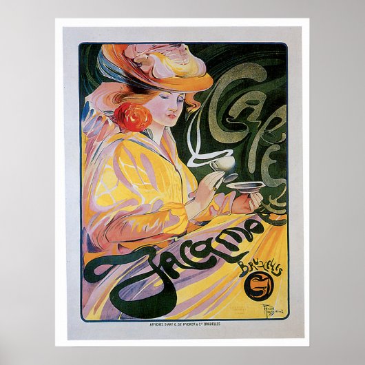 Cafe Jacamo Coffee Drink & Art Poster (Voorkant)