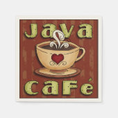 Café Java Coffee serviettes en papier (Devant)