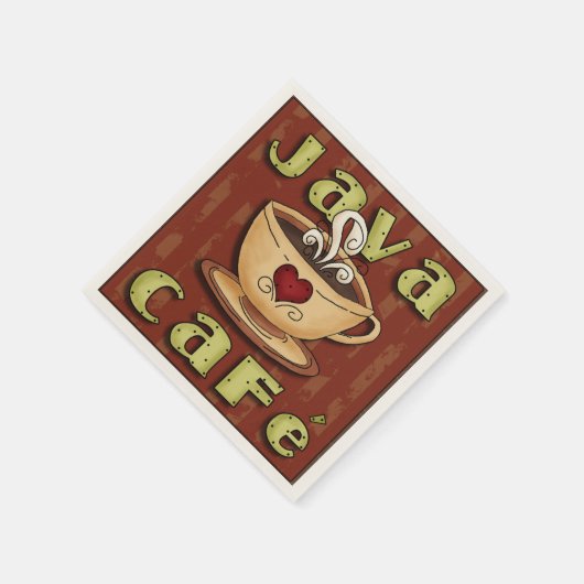 Café Java Coffee serviettes en papier (Coin)