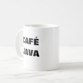 CAFÉ JAVA mug (Devant gauche)