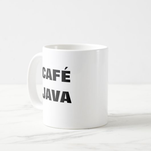 CAFÉ JAVA mug (Devant gauche)
