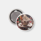 Café Joyeux Noël avec Magnet à l'Pain d'Épice (Recto/Verso)