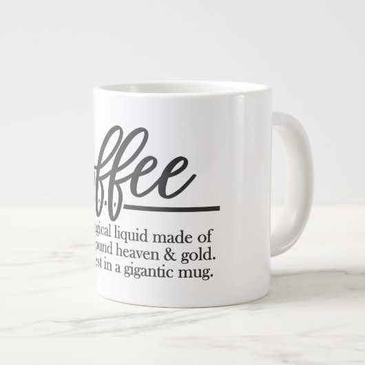 Café - Jumbo Mug (Devant droit)