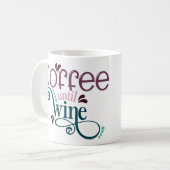 Café Jusqu'À La Mug De Café Vin (Devant gauche)