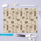 Cafe.  Kaffe!  Koffie! Tissuepapier (Craft)