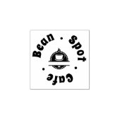 Café koffiekop logo afbeelding 	rubberstempel (Afrduk)