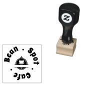 Café koffiekop logo afbeelding 	rubberstempel (Gestempeld)