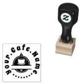 Café koffiekop logo afbeelding 	rubberstempel (Gestempeld)