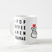 CAFÉ KPOP RAMEN KDRAMA CAFÉ MUG (Devant gauche)