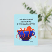 Café Kraken - Carte postale (Debout devant)