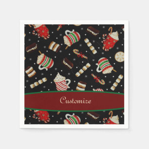 Cafe Latte Kerstkoffie Napkin Servet