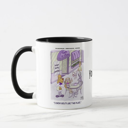 Café Le Chien Combo Mug (Gauche)