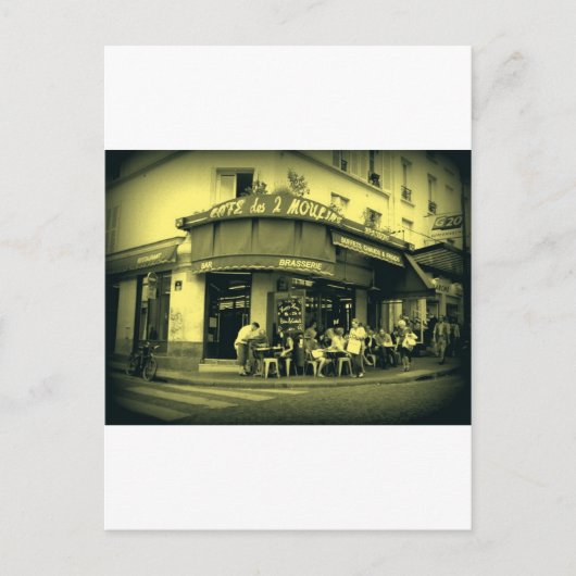 Café Le Deux Moulain Briefkaart (Voorkant)