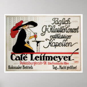 Cafe Leitmeyer  Cafe Drink & Art Poster