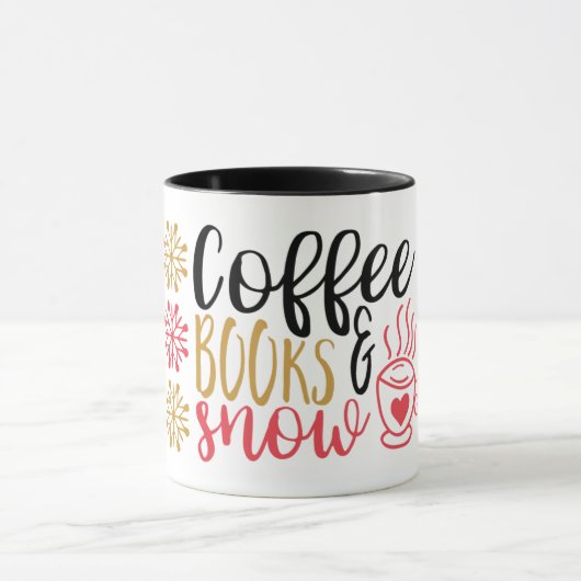 Café, livres & Mug de neige (Centre)