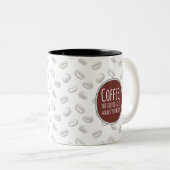 Café l'or liquide vous rend gras tasse (Devant droit)
