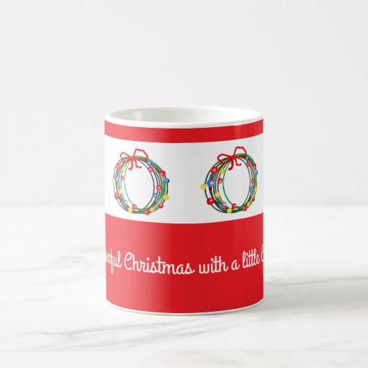 Café Ltc-Rouge De Noël Mug Avec Wreath (Centre)