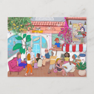 Café Macchiato Miramar Ansichtkaart Briefkaart