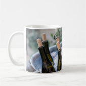 Café maintenant. Vin plus tard. Tasse drôle pour (Gauche)