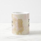 Café maman rose et parties scintillant or tasse (Centre)