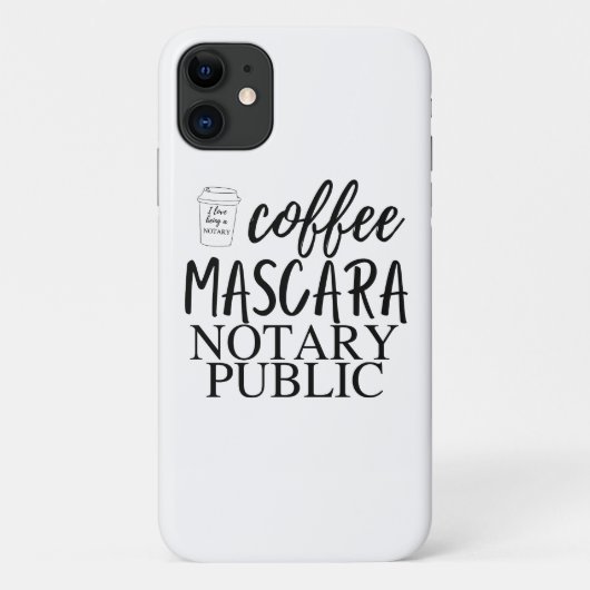 Café Mascara Notaire coque de téléphone portable p (Dos)