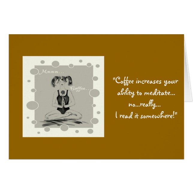 Café/méditation+Humour de yoga (Devant horizontal)